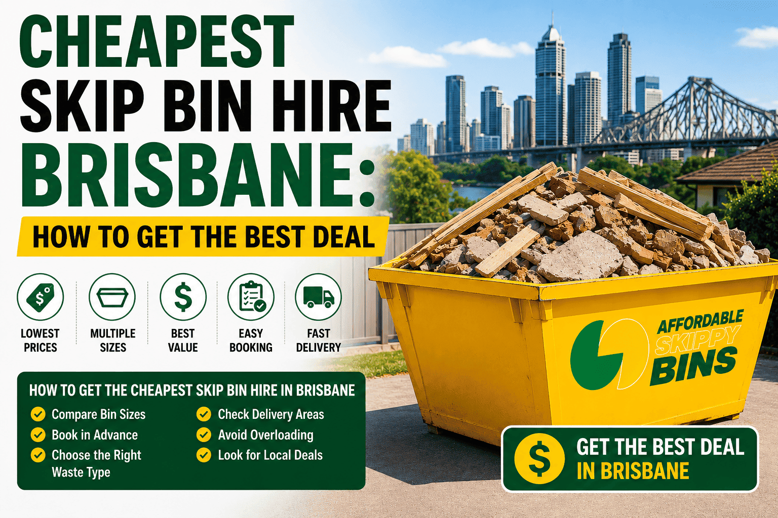cheapest skip bins Brisbane